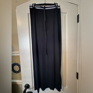 EUC Black Maxi Skirt with Side Slit